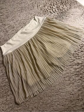 offline by aerie tan gold real me pleated glitter shimmer skort - size xl